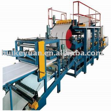 Sandwich panel forming machine