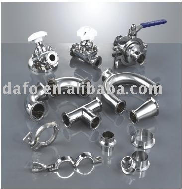 Sanitary ball valve,Pneumatic valve,tri-clamp&rubber gasket,hose barb,tee,elbow,