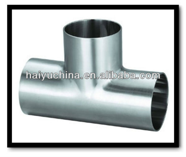 Sanitary stainless steel reducing tee