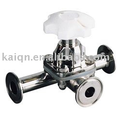 Sanitary Tee commutation diaphragm valve