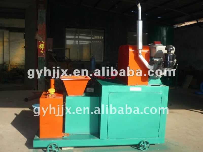Sawdust Briquette Press with diesel engine for fuel