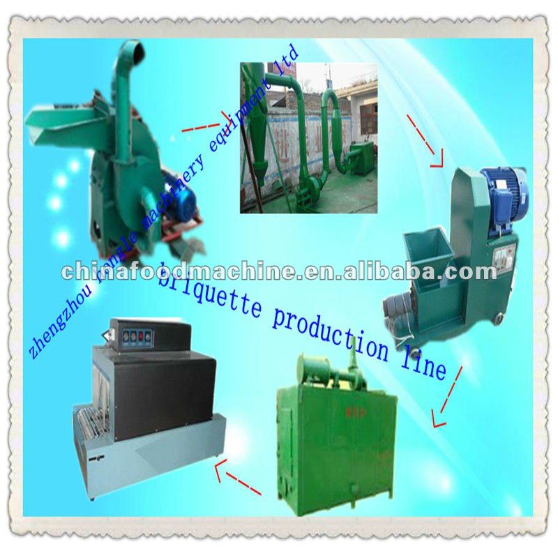 sawdust briquette production line