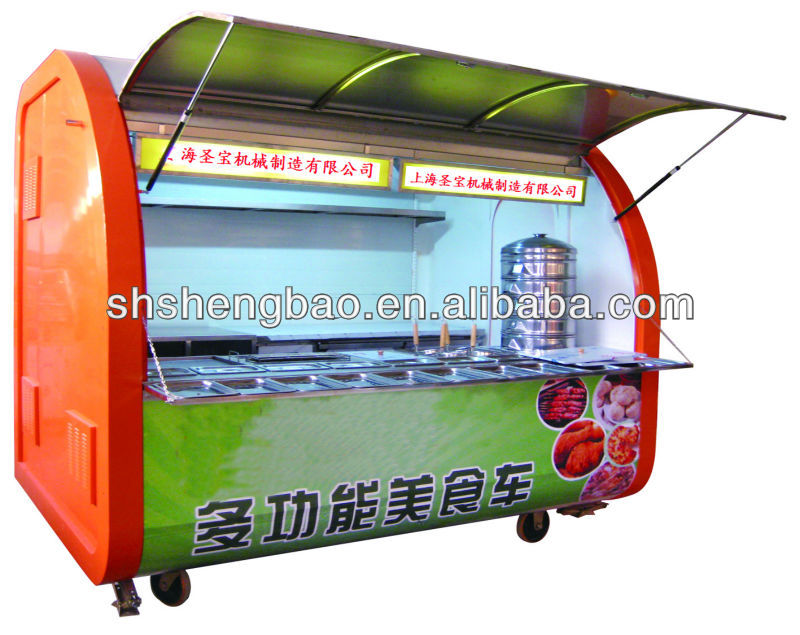 SB-VL01 Beetle Stainless steel fast food vending cart