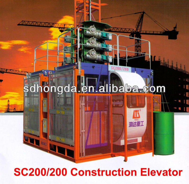 SC200/200 Construction Hoist /Building Lift /Construction elevator CCC,ISO9001