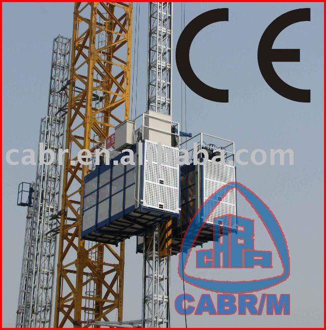 SC200/200 VFD Speed rack and pinion building Construction hoist