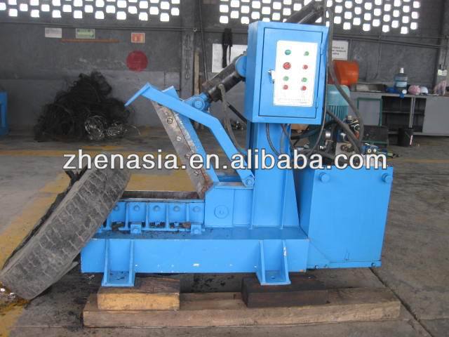 scrap tire cutting machine