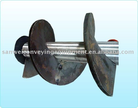 screw flight/helical flight/screw blade/spiral blade/helicoid flight/auger flight