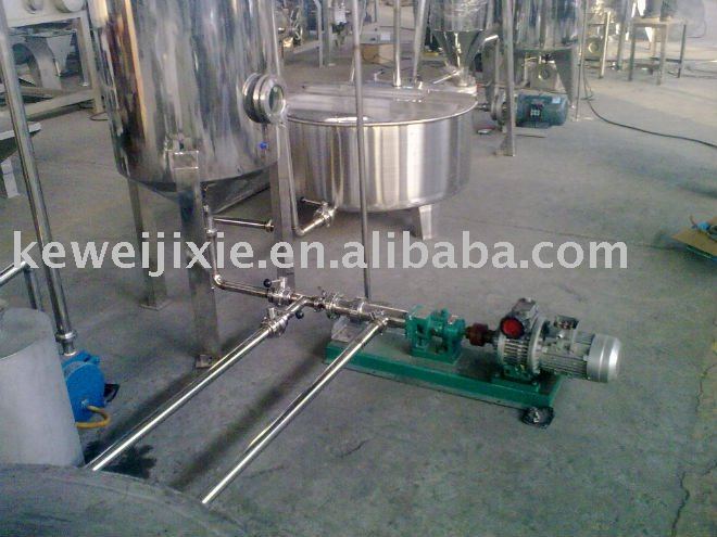 screw pump for fruit pulp fruit sauce