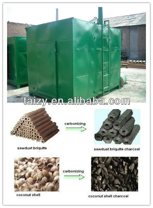 self-combustion wood charcoal carbonization furnace with low price 0086-18703616536