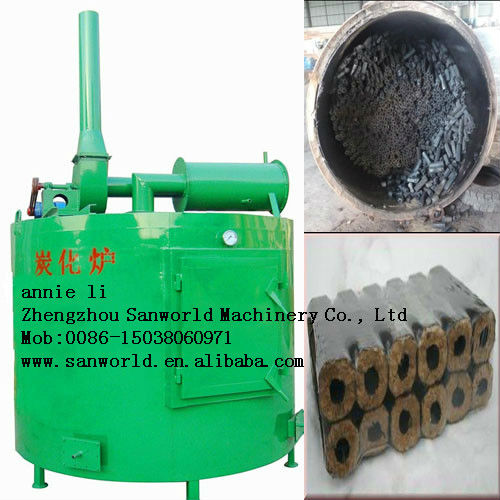 Self-ignite carbonizing stove/ carbonation machine with capacity of 2000kg/day/+86-15038060971
