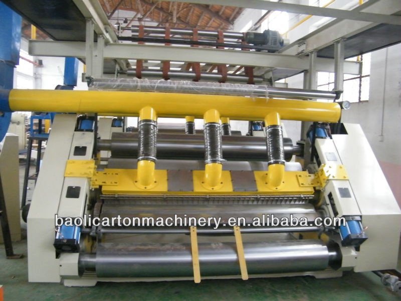 sells baoli vacuum adsorption fingless heavy type single facer, 2 layer corrugated paperboard making machine