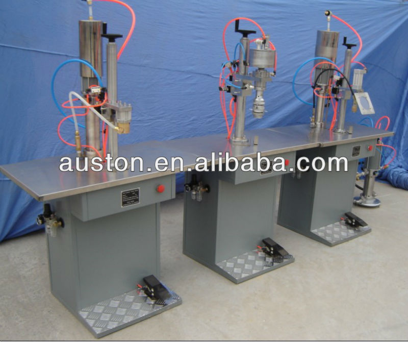 semi-auto aerosol flilling and sealing machine