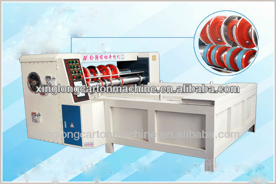 semi-auto creasing slotter carton machine