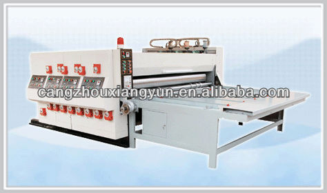 semi-auto four color printer slotter carton machine