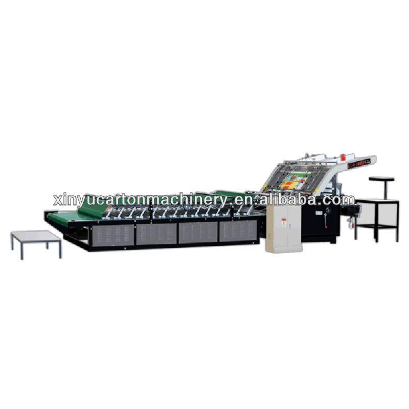 Semi-auto laminating machine for corrugated cardboard