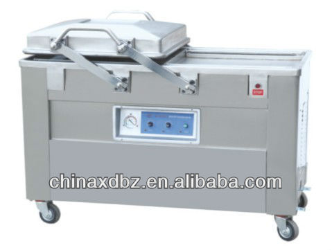 Semi-automatic double chamber vacuum packing machine