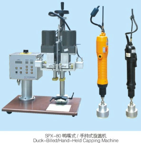 semi-automatic duck-blled hand-held capping machine cap screw sealer