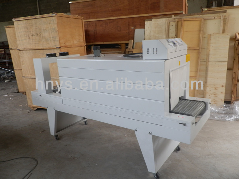 semi-automatic heat tunnel shrink wrapping machine