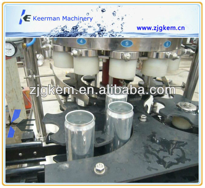 semi-automatic juice,water can filling and sealing machine