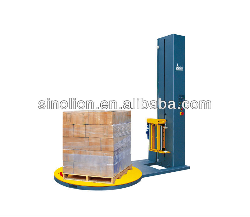 Semi-automatic pallet pre-stretch Wrapper