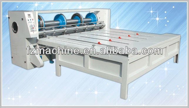 Semi automatic paperboard rotary slotting machine