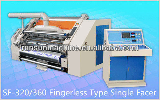 SF-280/320/360/380S Single Facer Corrugated Machine, Fingerless Vacuum Adsorption Type, Corrugated Cardboard Carton Box