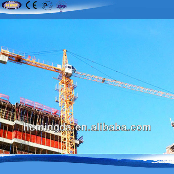 Sheet-mounted Gost Approved 8t Tower Crane for sale good quality