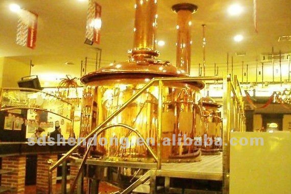 Shendong 500l hotel beer equipment, beer brewery equipment, beer equipment