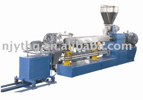 SHJ-65B plastic twin screw extruder air-cooling hot-cutting pelletizing