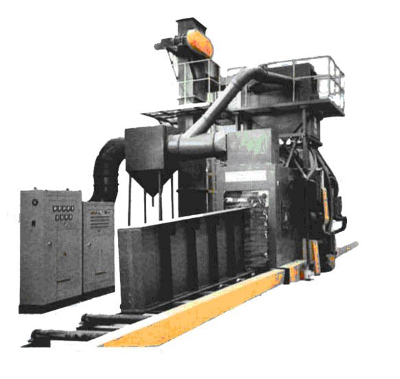 Shot-blasting H Beam Machine used for clear-up