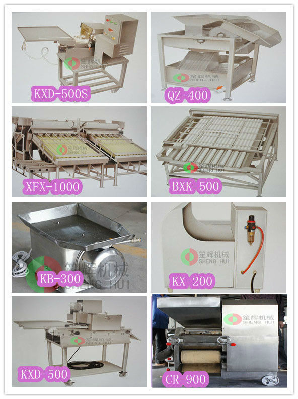 Shrimp and crab food processing machine