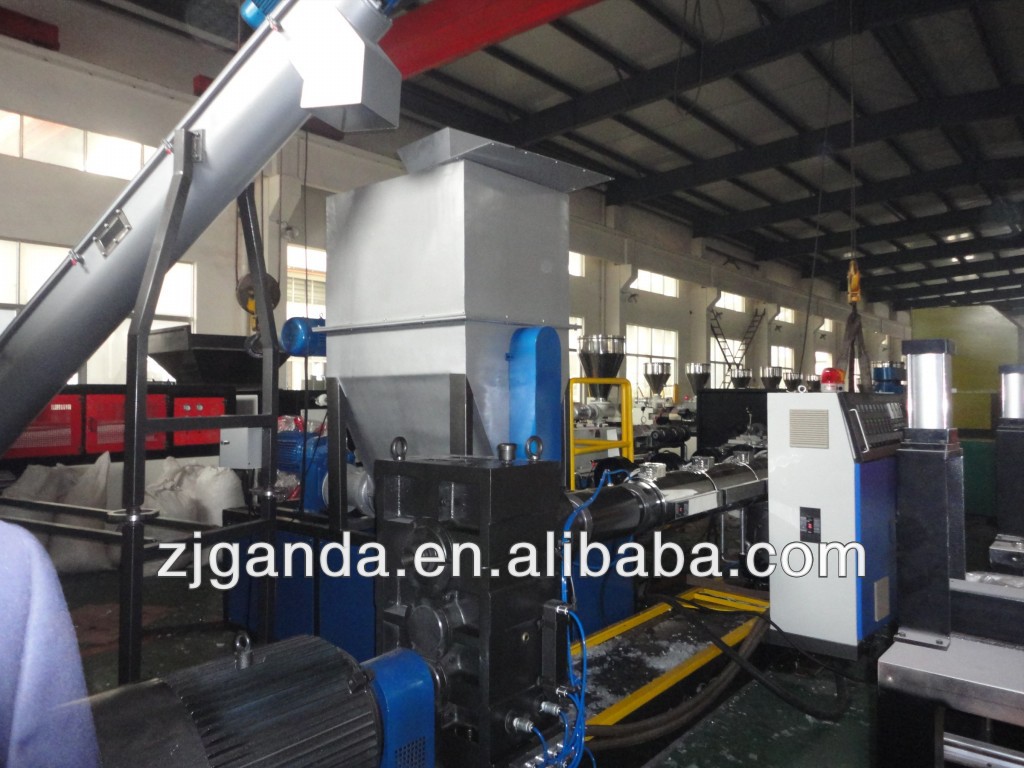 side feeding pelletizing line for plastic film pe pp