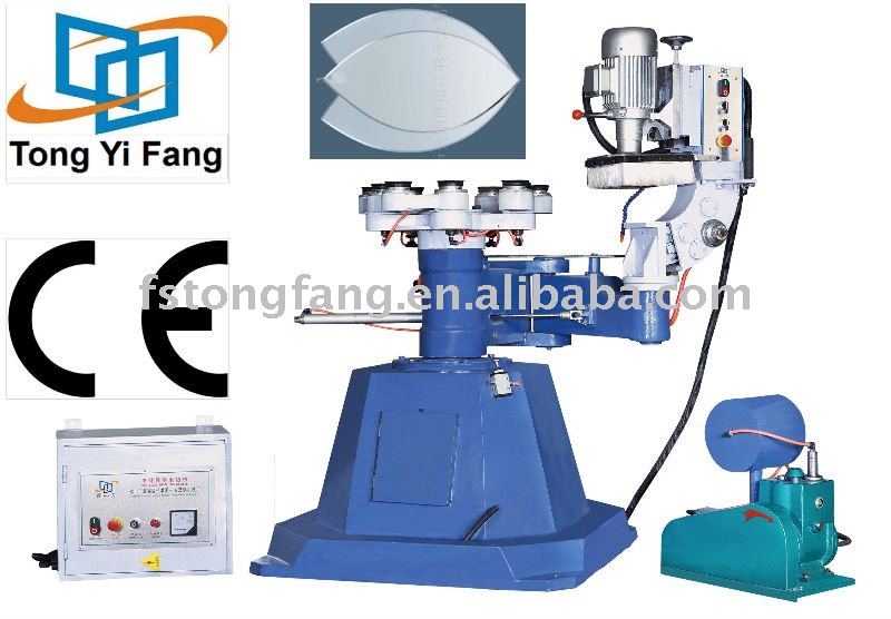 single arm glass shaped edging machine