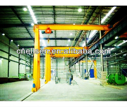 Single beam electric hoist semi gantry cranes for sale