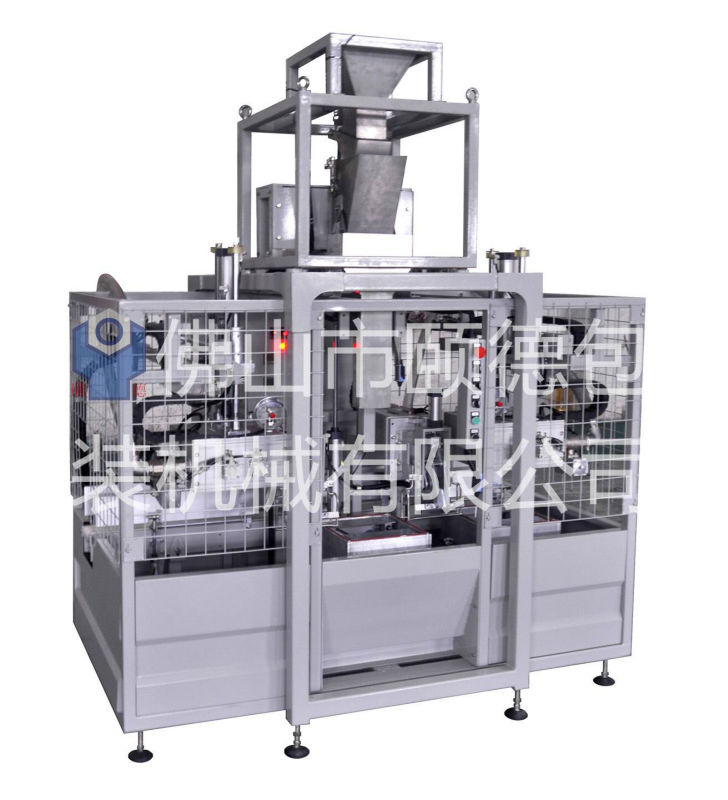 Single chamber vacuum packaging machine for food