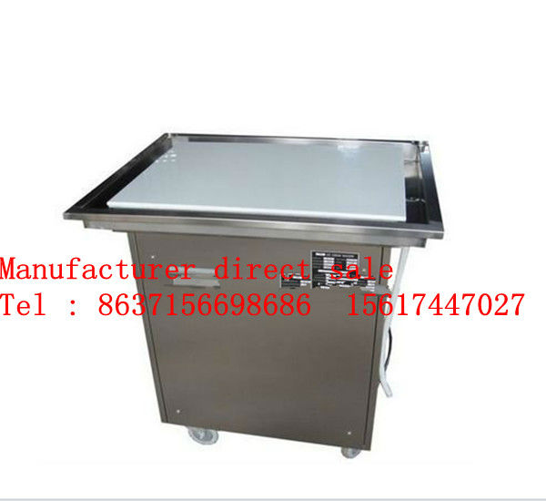 single pan flat pan fried ice cream machine with factory price