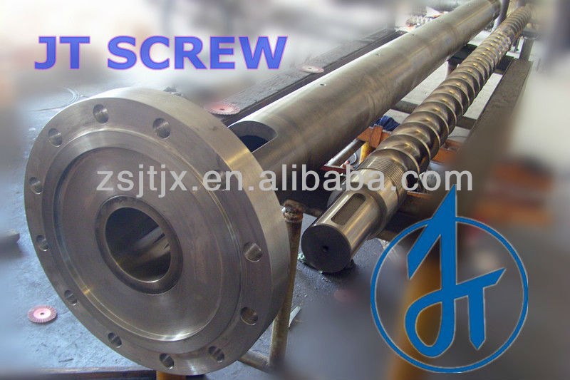 single screw barrel / extruder screw barrel/bimetallic screw barrel plastic & rubber machinery parts