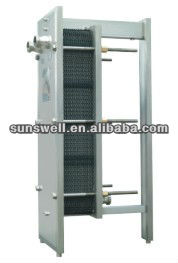 Single-section type plate heat exchanger