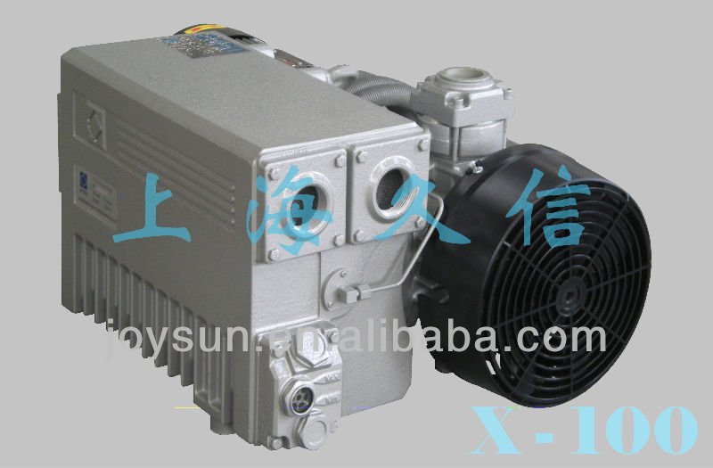Single-stage rotary vane vacuum pump