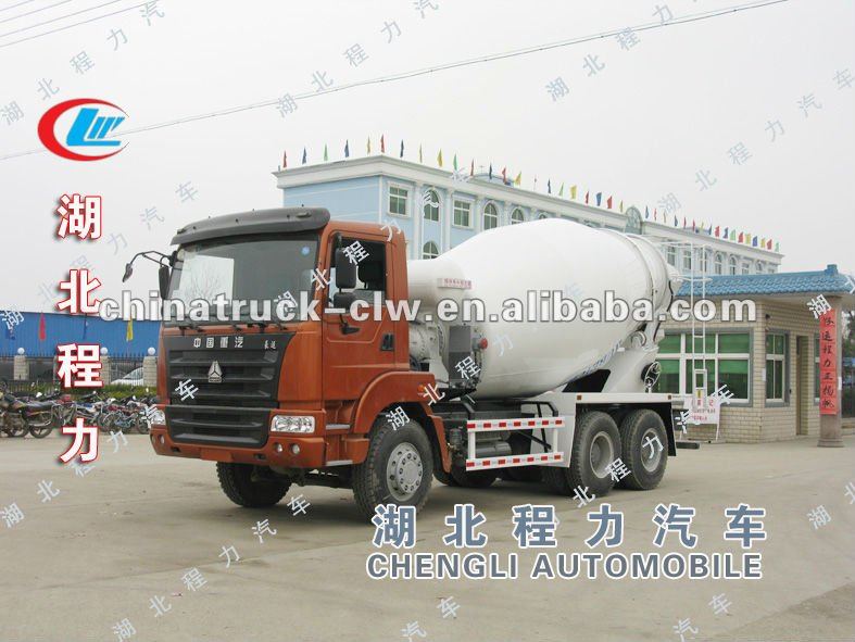 Sino HOWO 10m3 to 12m3 mounted concrete pump truck