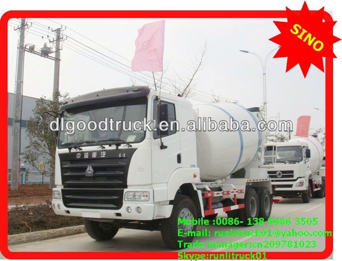 SINO LHD/RHD 6*4 10 tons concrete mixer truck,concrete mixer