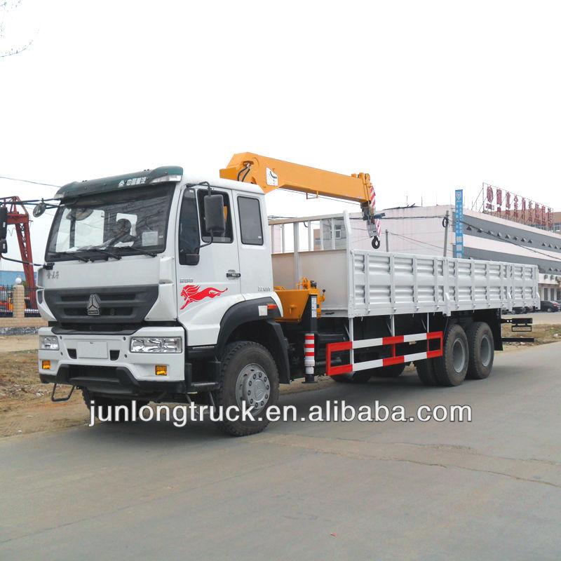 Sinotruck 6X4 10ton crane truck