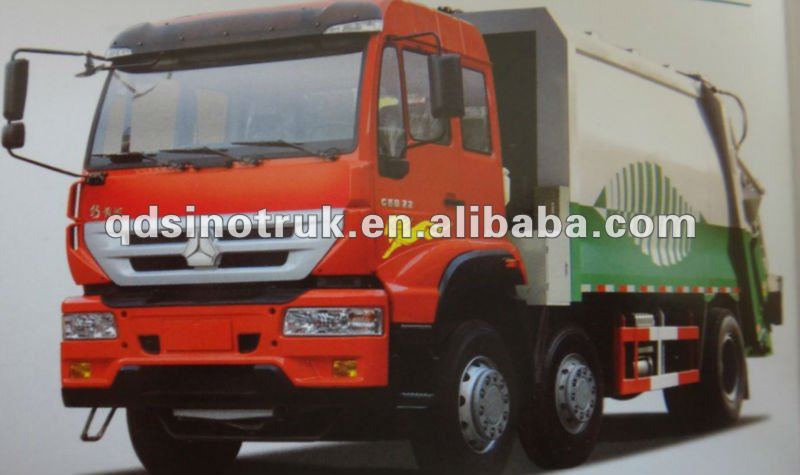 SINOTRUK Compression type garbage truck 6X2