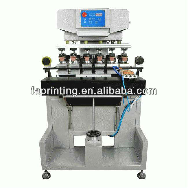 Six Color Pad Printer Machine with Auto-cleaning System FA-M6/SK