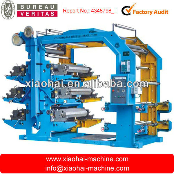 Six colors flexography printing machine