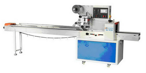 SK-W250 Horizontal Rotary Pillow Packaging Machine for snow cookie