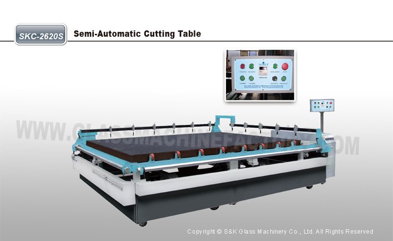 SKC-2620S Semi-automatic Glass Cutting Table