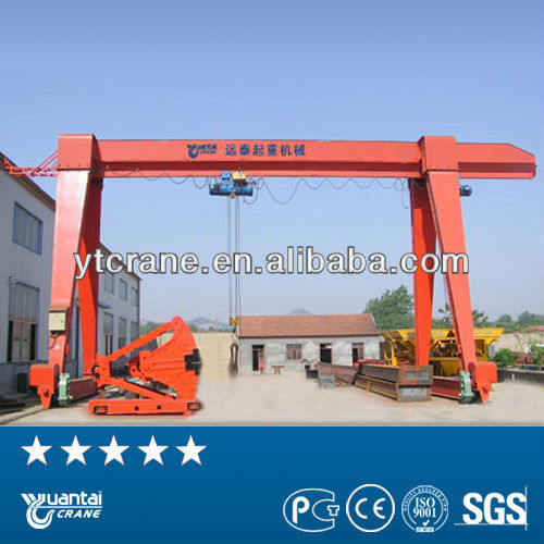 Small rail mounted gantry crane 5 ton