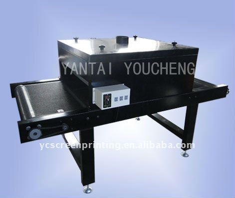 small simple ptinted textile tunnel drying machine & t-shirt conveyor oven
