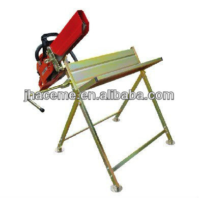 Smart Log Steel Sawhorse With Chainsaw Holder